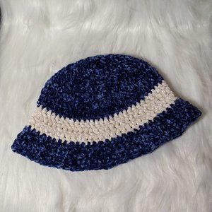 Handmade Velvet Cloche Chic Crochet Bucket Hat